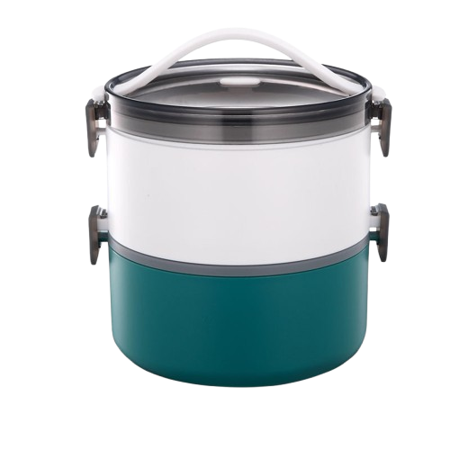 Caixa Asiática Empilhável para Refeições, Segura para Aquecer